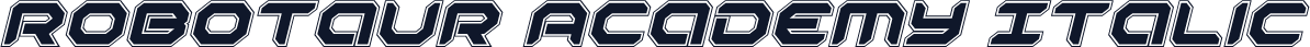 Robotaur Academy Italic