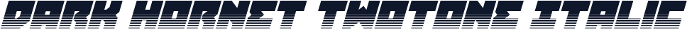 Dark Hornet Twotone Italic