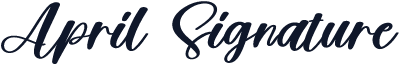 April Signature