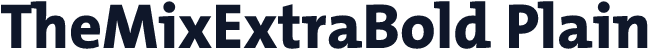 TheMixExtraBold Plain