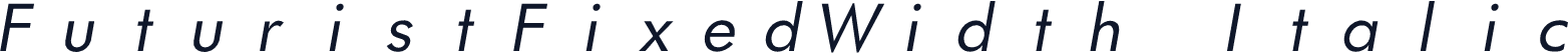 FuturistFixedWidth Italic