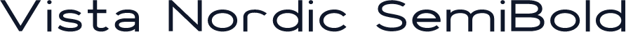 Vista Nordic SemiBold