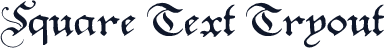 Square Text Tryout