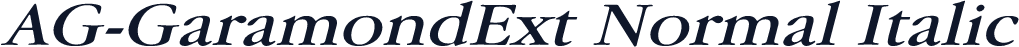 AG-GaramondExt Normal Italic