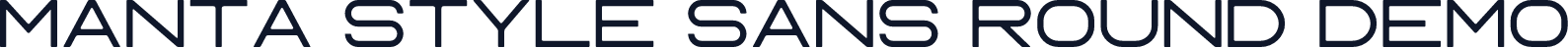 Manta Style Sans Round DEMO