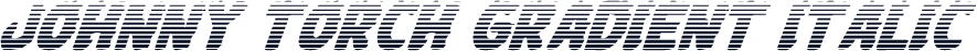 Johnny Torch Gradient Italic