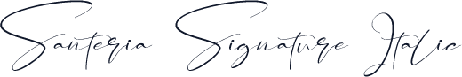 Santeria Signature Italic