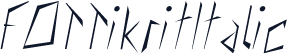 FOTTikritItalic