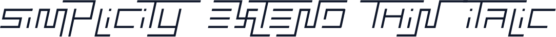Simplicity Extend Thin Italic