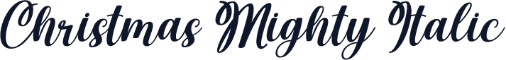 Christmas Mighty Italic