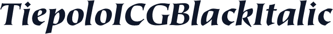 TiepoloICGBlackItalic