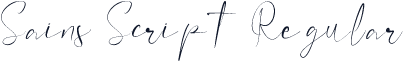 Sains Script Regular