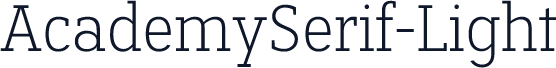 AcademySerif-Light