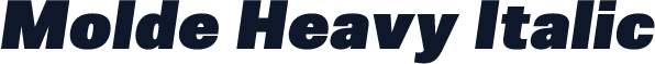 Molde Heavy Italic
