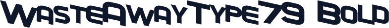 WasteAwayType79 Bold