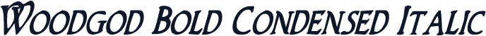 Woodgod Bold Condensed Italic