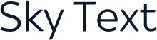 Sky Text