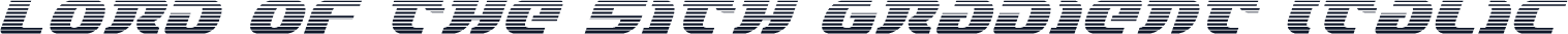 Lord of the Sith Gradient Italic