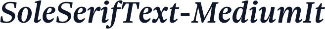 SoleSerifText-MediumIt