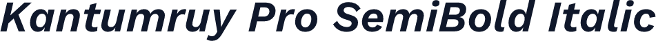 Kantumruy Pro SemiBold Italic