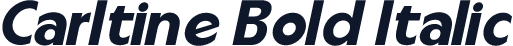 Carltine Bold Italic