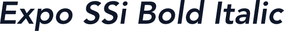 Expo SSi Bold Italic