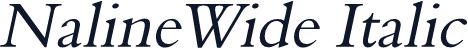 NalineWide Italic