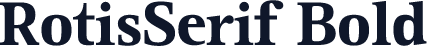 RotisSerif Bold