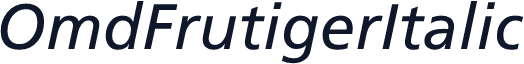 OmdFrutigerItalic