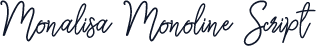 Monalisa Monoline Script