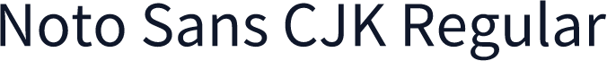 Noto Sans CJK Regular