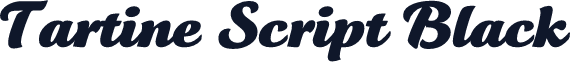 Tartine Script Black
