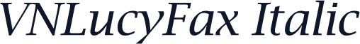 VNLucyFax Italic