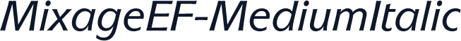 MixageEF-MediumItalic