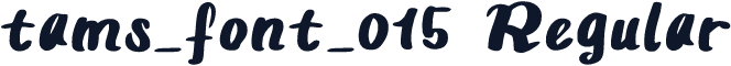 tams_font_015 Regular