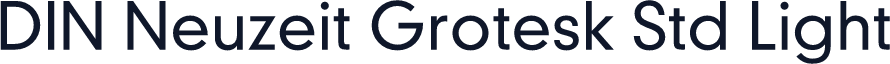 DIN Neuzeit Grotesk Std Light