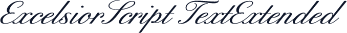 ExcelsiorScript TextExtended