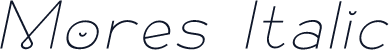 Mores Italic