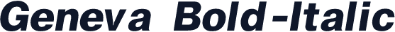 Geneva Bold-Italic