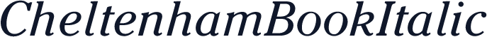 CheltenhamBookItalic