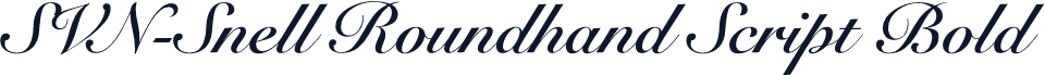 SVN-Snell Roundhand Script Bold