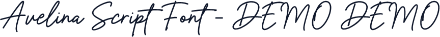 Avelina Script Font - DEMO DEMO