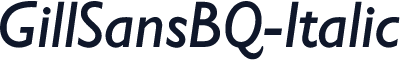 GillSansBQ-Italic