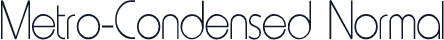 Metro-Condensed Normal