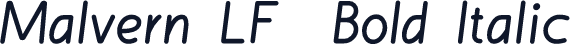 Malvern LF  Bold Italic