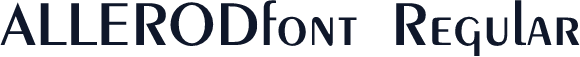 ALLERODfont Regular