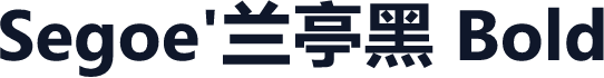 Segoe'兰亭黑 Bold