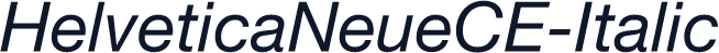 HelveticaNeueCE-Italic