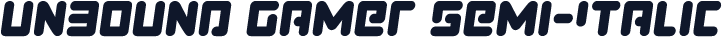 Unbound Gamer Semi-Italic