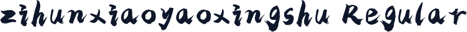 zihunxiaoyaoxingshu Regular